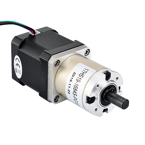 Nema 17 Stepper Motor Bipolar L=48mm w/ Gear Ratio 100:1 Planetary Gearbox - 17HS19-1684S-PG100 | StepperOnline AU