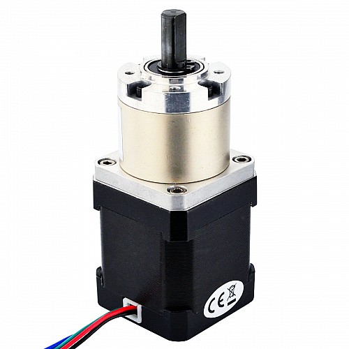 Nema 17 Stepper Motor Bipolar L=48mm w/ Gear Ratio 19:1 Planetary Gearbox - 17HS19-1684S-PG19 | StepperOnline AU