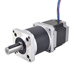 Nema 23 Dual Shaft Stepper Motor L=55mm Gear Ratio 50:1 High Precision Planetary Gearbox 9.5mm Rear Shaft Length