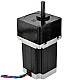 Nema 23 Stepper Motor Bipolar L=78mm w/ Gear Ratio 5:1 Spur Gearbox - 23HS30-2804S-SG5 | StepperOnline AU