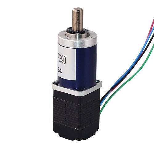 Nema 8 Stepper Motor Bipolar L=28mm w/ Gear Ratio 90:1 Planetary Gearbox - 8HS11-0204S-PG90 | StepperOnline AU