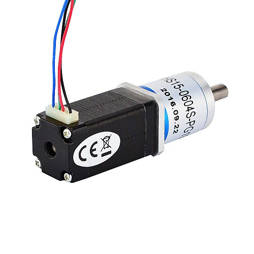 Nema 8 Stepper Motor Bipolar L=38mm w/ Gear Ratio 19:1 Planetary Gearbox - 8HS15-0604S-PG19 | StepperOnline AU