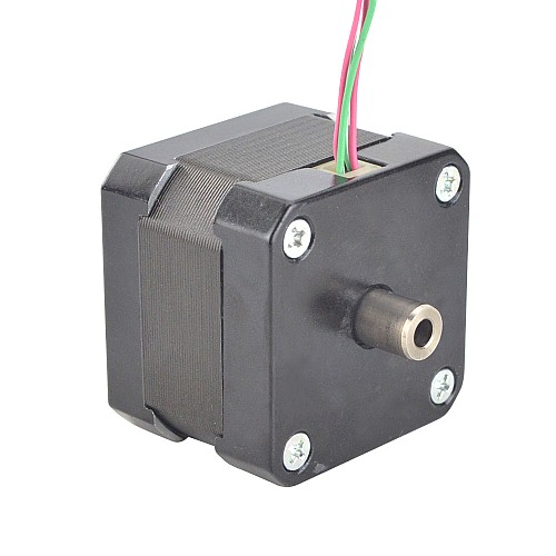 Nema 17 Hollow Shaft Stepper Motor Bipolar 0.25Nm(35.4oz.in) 1.5A 42x42x33.8mm - 17HS13-1504H | StepperOnline AU