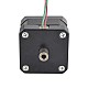 Nema 17 Hollow Shaft Stepper Motor Bipolar 0.25Nm(35.4oz.in) 1.5A 42x42x33.8mm - 17HS13-1504H | StepperOnline AU