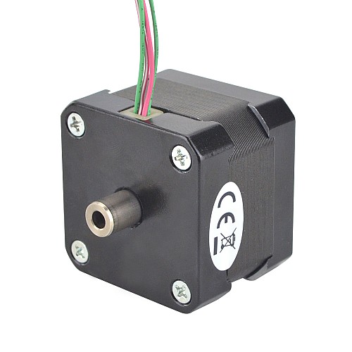 Nema 17 Hollow Shaft Stepper Motor Bipolar 0.25Nm(35.4oz.in) 1.5A 42x42x33.8mm - 17HS13-1504H | StepperOnline AU