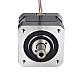 Nema 17 Hollow Shaft Stepper Motor Bipolar 0.25Nm(35.4oz.in) 1.5A 42x42x33.8mm - 17HS13-1504H | StepperOnline AU