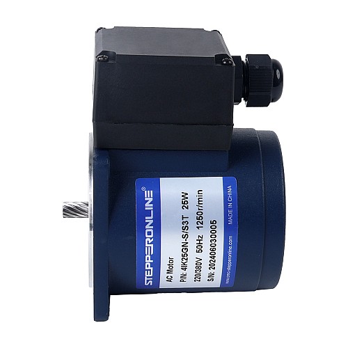 25W 220VAC/380VAC 50/60Hz 13.5RPM 12.00Nm(1699.34oz.in) Flange 80mm Right Angle Gearbox Hollow Shaft Three-phase AC Induction  Motor - 4IK25GN-S/S3T/4GN100RC | StepperOnline AU