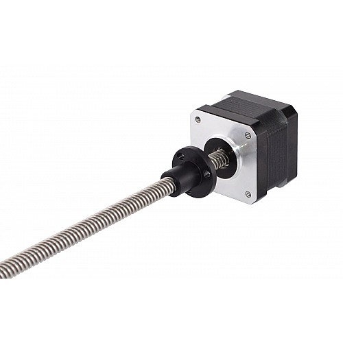 Nema 17 External 34mm Stack 0.4A Lead 8mm(0.31496) Length 300mm - 17E13S0404MB2-300RS | StepperOnline AU