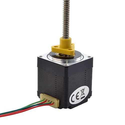 NEMA 11 External Acme Linear Stepper Motor 1.0A 32.2mm Stack Screw Lead 2.54mm(0.1) Lead Length 150mm - 11E13S1004GD5-150RS | StepperOnline AU