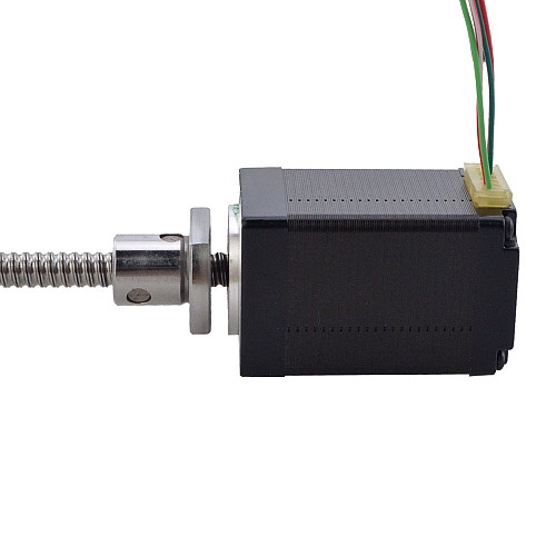 NEMA 11 External Ball Screw Linear Stepper Motor 1.0A 46mm Stack Screw Lead 2mm(0.07874) Lead Length 150mm - 11E18S1004BAM5-150RS | StepperOnline AU