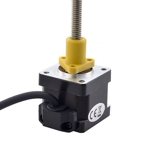 NEMA 14 External Acme Linear Stepper Motor 1.5A 34mm Stack Screw Lead 2.54mm(0.1) Lead Length 150mm - 14E13S1504GF5-150RS | StepperOnline AU