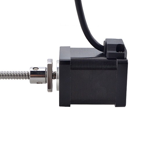 NEMA 14 External Ball Screw Linear Stepper Motor 1.5A 47mm Stack Screw Lead 2mm(0.07874) Lead Length 150mm - 14E19S1504BAM5-150RS | StepperOnline AU