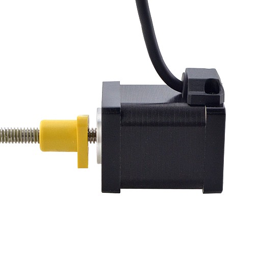 NEMA 14 External Acme Linear Stepper Motor 1.5A 47mm Stack Screw Lead 1.27mm(0.05) Lead Length 150mm - 14E19S1504FF5-150RS | StepperOnline AU