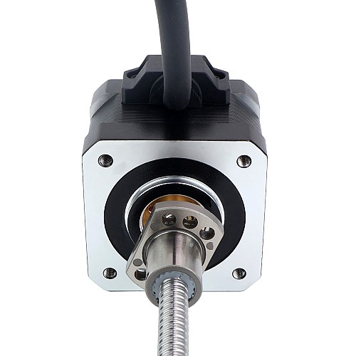 NEMA 17 External Ball Screw Linear Stepper Motor 1.5A 34mm Stack Screw Lead 2mm(0.07874) Lead Length 150mm - 17E13S1504BAM5-150RS | StepperOnline AU