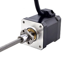 NEMA 17 External Ball Screw Linear Stepper Motor 2.5A 48mm Stack Screw Lead 2mm(0.07874") Lead Length 150mm