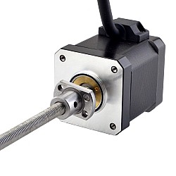 NEMA 17 External Ball Screw Linear Stepper Motor 2.5A 48mm Stack Screw Lead 1mm(0.03937") Lead Length 150mm