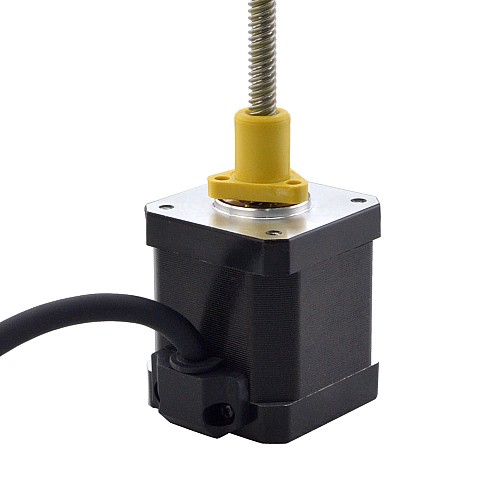 NEMA 17 External Acme Linear Stepper Motor 2.5A 48mm Stack Screw Lead 6.35mm(0.25) Lead Length 150mm - 17E19S2504RF5-150RS | StepperOnline AU