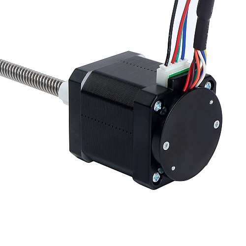 NEMA 17 External Trapezoidal Linear Stepper Motor 1.68A 48mm Stack w/ Magnetic Encoder 1000PPR(4000CPR) - 17E19S1684MB4-200RS-AR4 | StepperOnline