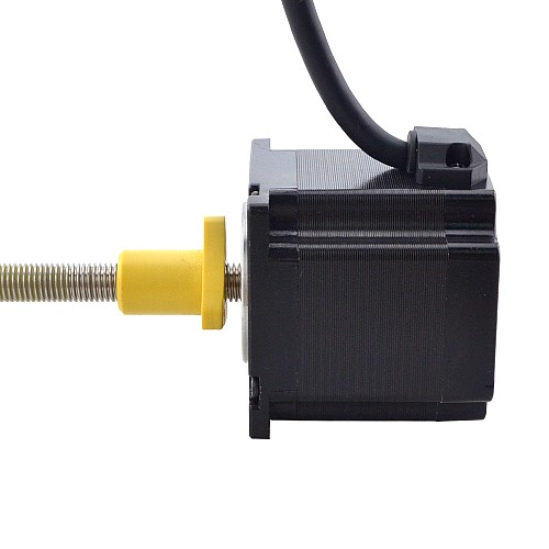 NEMA 23 External Acme Linear Stepper Motor 3.0A 56mm Stack Screw Lead 1.27mm(0.05) Lead Length 200mm - 23E22S3004FG5-200RS | StepperOnline AU