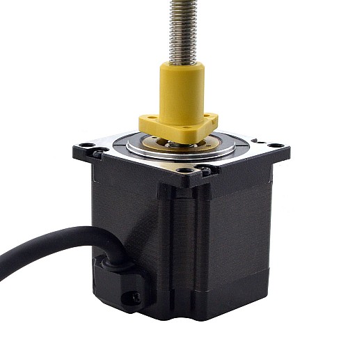 NEMA 23 External Acme Linear Stepper Motor 3.0A 56mm Stack Screw Lead 1.27mm(0.05) Lead Length 200mm - 23E22S3004FG5-200RS | StepperOnline AU