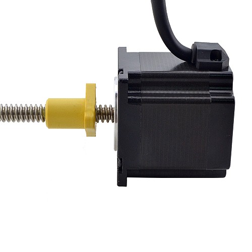 NEMA 23 External Acme Linear Stepper Motor 3.0A 56mm Stack Screw Lead 2.54mm(0.1) Lead Length 200mm - 23E22S3004GG5-200RS | StepperOnline AU