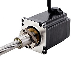 NEMA 23 External Ball Screw Linear Stepper Motor 4.0A 75mm Stack Screw Lead 2mm(0.07874") Lead Length 200mm