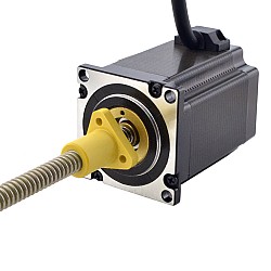 NEMA 23 External Acme Linear Stepper Motor 4.0A 76mm Stack Screw Lead 2.54mm(0.1") Lead Length 200mm