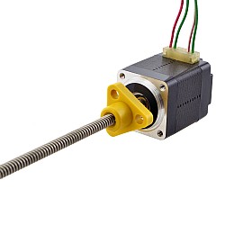 NEMA 8 External Trapezoidal Linear Stepper Motor 0.5A 30mm Stack Screw Lead 2mm(0.07874") Lead Length 100mm