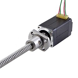 NEMA 8 External Ball Screw Linear Stepper Motor 0.5A 38.2mm Stack Screw Lead 2mm(0.07874") Lead Length 150mm