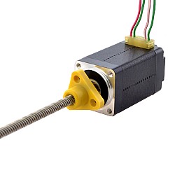 NEMA 8 External Trapezoidal Linear Stepper Motor 0.5A 38.2mm StackScrew Lead 4mm(0.1575") Lead Length 100mm