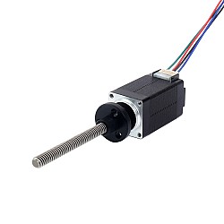 Nema 8 External Trapezoidal Linear Stepper Motor 0.6A 38mm Stack Screw Lead 2mm(0.07874") Lead Length 60mm