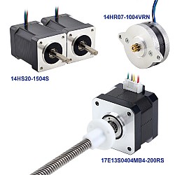 VORON V0.1 BOM of Stepper Motors 14HS20-1504S & 14HR07-1004VRN & 17E13S0404MB4-200RS