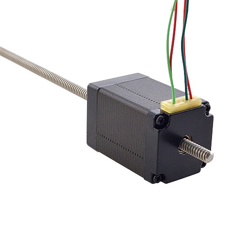 NEMA 11 Non-Captive Acme Linear Stepper Motor 1.0A 46mm Stack Screw Lead 1.27mm(0.05) Lead Length 200mm - 11N18S1004FD5-200RS | StepperOnline AU