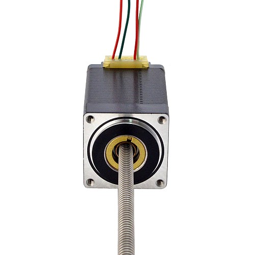 NEMA 11 Non-Captive Acme Linear Stepper Motor 1.0A 46mm Stack Screw Lead 1.27mm(0.05) Lead Length 200mm - 11N18S1004FD5-200RS | StepperOnline AU