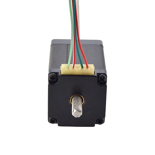 NEMA 11 Non-Captive Acme Linear Stepper Motor 1.0A 46mm Stack Screw Lead 10.16mm(0.4) Lead Length 200mm - 11N18S1004ND5-200RS | StepperOnline AU