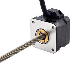 NEMA 17 Non-Captive Acme Linear Stepper Motor 1.5A 34mm Stack Screw Lead 6.35mm(0.25") Lead Length 200mm