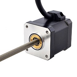 NEMA 17 Non-Captive Acme Linear Stepper Motor 2.5A 48mm Stack Screw Lead 2.54mm(0.1") Lead Length 200mm