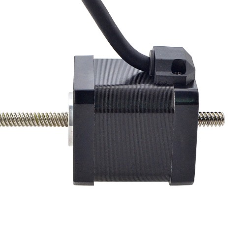 NEMA 17 Non-Captive Acme Linear Stepper Motor 2.5A 48mm Stack Screw Lead 6.35mm(0.25) Lead Length 200mm - 17N19S2504RF5-200RS | StepperOnline AU