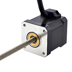 NEMA 17 Non-Captive Acme Linear Stepper Motor 2.5A 48mm Stack Screw Lead 6.35mm(0.25") Lead Length 200mm