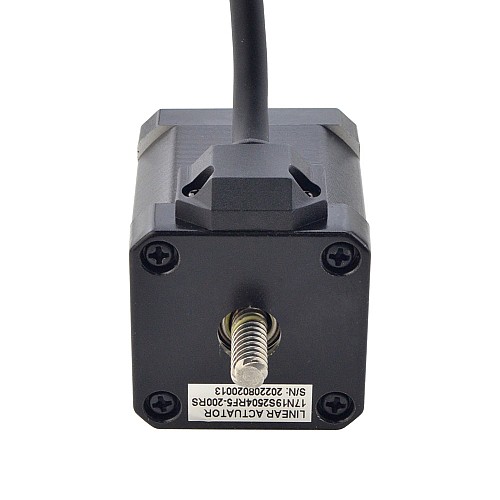 NEMA 17 Non-Captive Acme Linear Stepper Motor 2.5A 48mm Stack Screw Lead 6.35mm(0.25) Lead Length 200mm - 17N19S2504RF5-200RS | StepperOnline AU