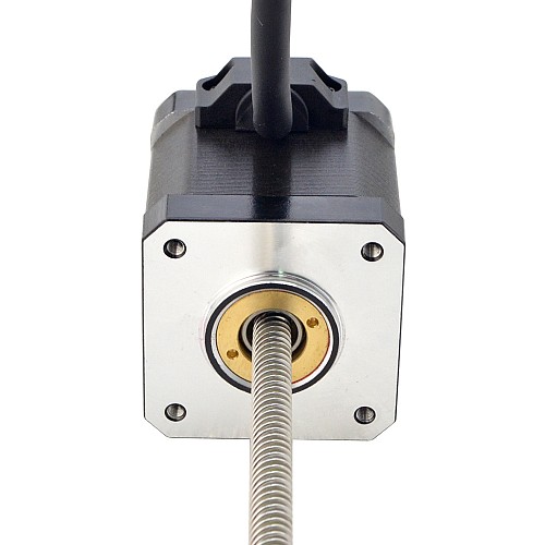 NEMA 17 Non-Captive Acme Linear Stepper Motor 2.5A 48mm Stack Screw Lead 6.35mm(0.25) Lead Length 200mm - 17N19S2504RF5-200RS | StepperOnline AU