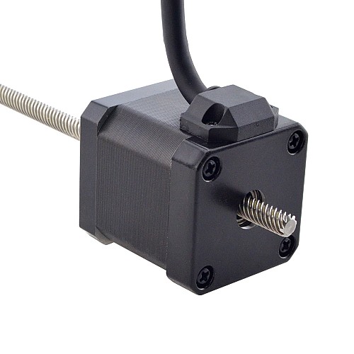 NEMA 17 Non-Captive Acme Linear Stepper Motor 2.5A 48mm Stack Screw Lead 12.7mm(0.5) Lead Length 200mm - 17N19S2504WF5-200RS | StepperOnline AU