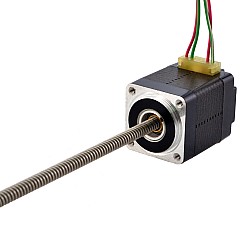 NEMA 8 Non-Captive Acme Linear Stepper Motor 0.5A 28.2mm StackScrew Lead 2mm(0.07874") Lead Length 150mm