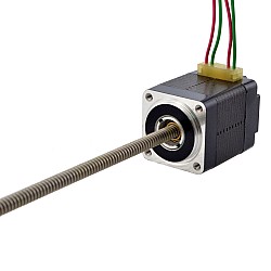 NEMA 8 Non-Captive Acme Linear Stepper Motor 0.5A 28.2mm Stack Screw Lead 1mm(0.03937") Lead Length 150mm