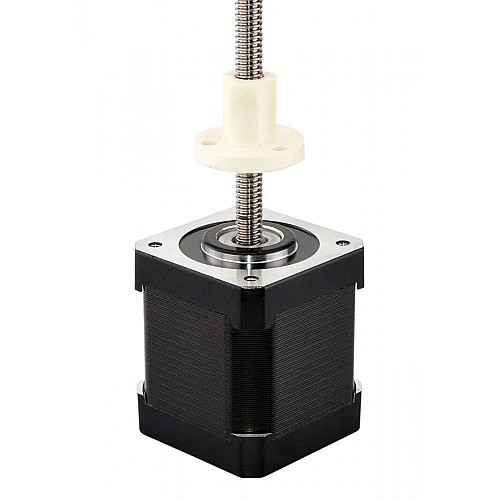 Nema 17 External 48mm Stack 2.6A Spindelspoed 1.27mm(0.05) Length 250mm - 17E19S2604FF3-250RS | StepperOnline AU