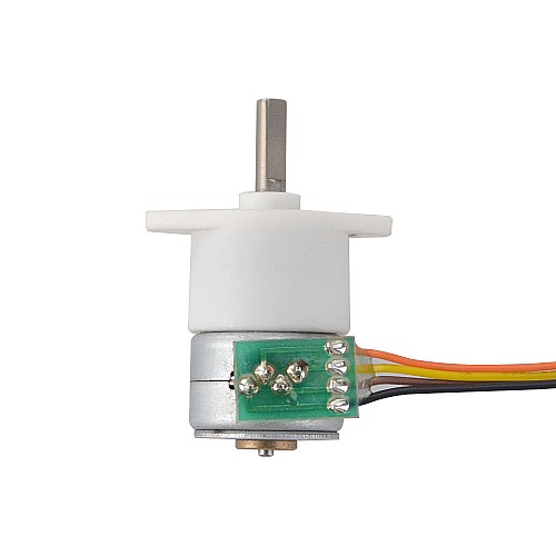 Φ15x22.3mm PM Stepper motor W/Gear Ratio 50:1 Spur gearbox - 15PM20L01-SG50 | StepperOnline AU