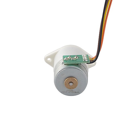 Φ15x22.3mm PM Stepper motor W/Gear Ratio 50:1 Spur gearbox - 15PM20L01-SG50 | StepperOnline AU