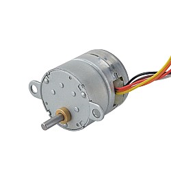 Φ25x25mm PM Stepper motor W/Gear Ratio 10:1 Spur gearbox