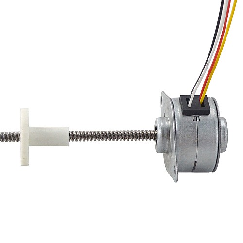 Φ25x15.7mm PM External Linear Stepper Motor 0.48A Lead 2.44mm/0.096 Length 110mm - 25LN24M01-145 | StepperOnline AU