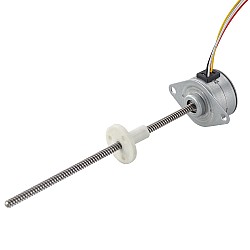 Φ25x15.7mm PM External Linear Stepper Motor 0.48A Lead 2.44mm/0.096" Length 110mm